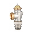 Vanne thermostatique d'angle en laiton de précision avec filetage externe