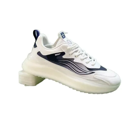 Double Net Sports Round Head Breathable Non-Slip Air Cushion Running Shoes