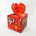 Caja de dulces de boda del logotipo impreso