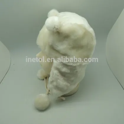 2017 Best quality custom warm child kids earflap puffball winter baby hat