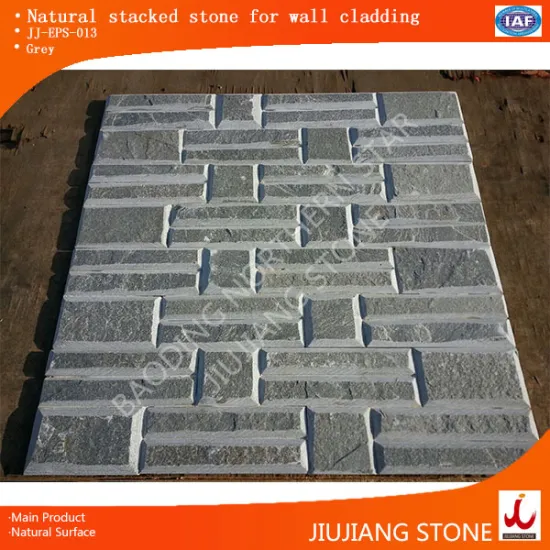 Grey chanfering natural culture stone veneer