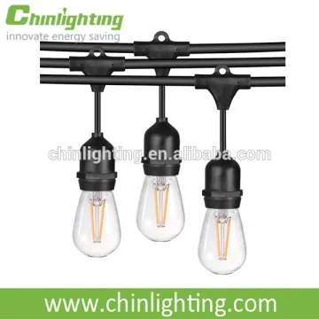 Weatherproof decorated string lights Hanging S14 ST45 Edison filament bulbs Waterproof IP65