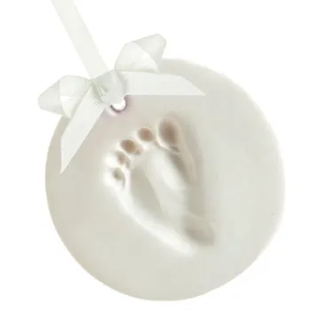 Creating Treasured Memories: DIY Air-Dry Clay Baby Handprint, Footprint, and Imprint Keepsake Kit for Ornament Making