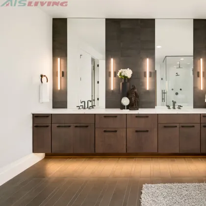Australia Standard Flat Pack Wall Hung Bathroom Cabinet Vanity