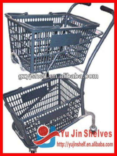Double Baskets Shopping Cart