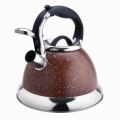 Black marble whistling coffee teapot kettle