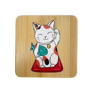 Hot New Customized Bamboo Coasters for Home and Kitchen