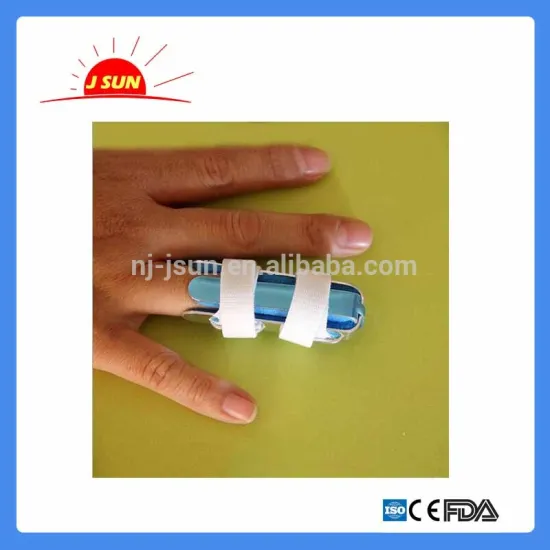 Aluminum sport finger splint flexible finger supporter mallet medical finger splint with foam padded for orthopedic use                        
                                                Quality Choice