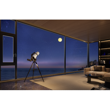 Janela de batente de alumínio altamente hermética