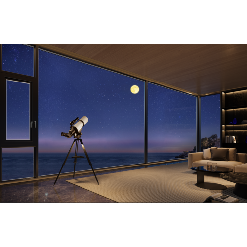 Janela de batente de alumínio altamente hermética