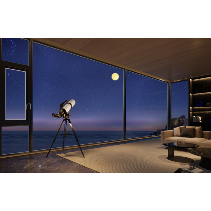 Janela de batente de alumínio altamente hermética