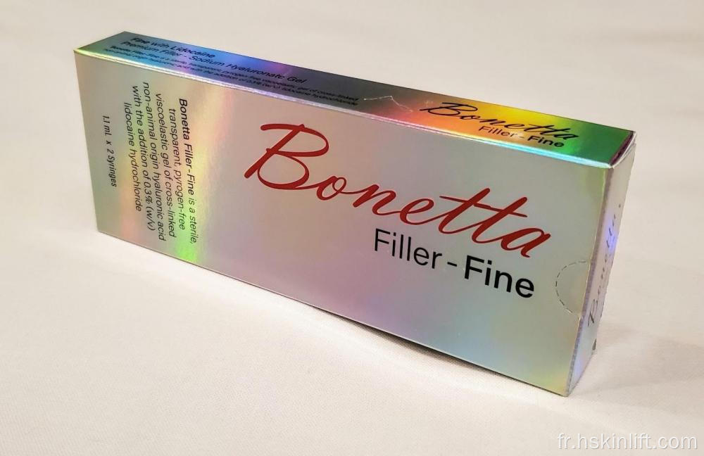 Boetta 2 * 1,1 ml d'injection de gel d'acide hyaluronique lié à la croix