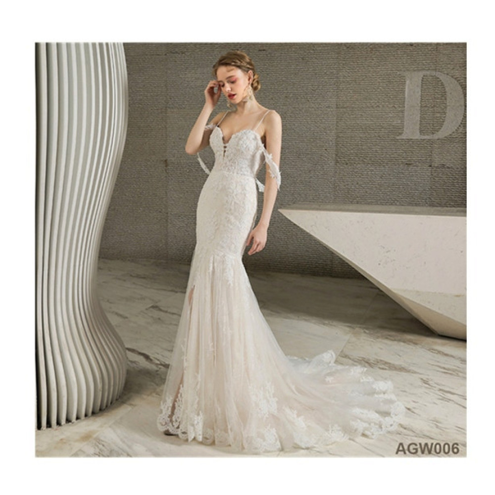 White Vestidos De Novia Cappedasdasd mermaid sleek wedding dres2s5