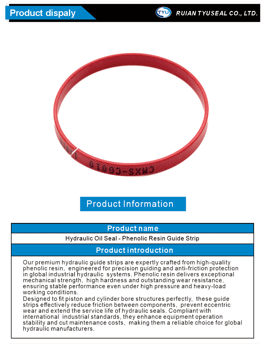 Guide Strip Hydraulic Seal