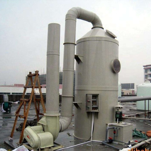 Industrial air adsorption column wet scrubber