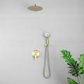 SHAMANDA Brushed Gold Wall Mount Concealed Shower Set