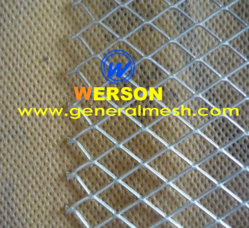 general mesh expanded metal mesh equipment cover, silver and powder coated