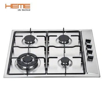 Stainless Steel Built-in Gas Cooktop, 60cm Gas Hob for Home Appliances
