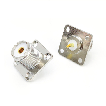 SO239 ตัวเชื่อมต่อหญิง UHF สำหรับ RG58 SYV50-3 หน้าแปลนประเภท 3D-FB