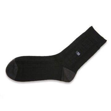 Men's Sock, Made of 80% Cotton, 15% Polyester and 5% Spandex