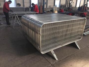 Barreras de multitudes temporales soldadas de valla de malla