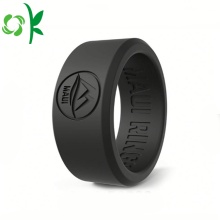 Waterproof Silicone Finger Ring Engraved Engagement Rings