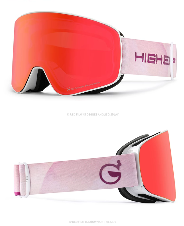 Magnetic Ski Glasses Double Layer Anti-fog