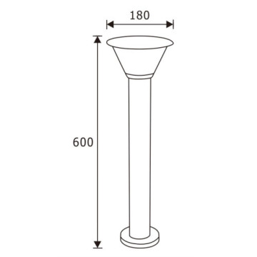 LEDER Graden Aluminium CREE LED Pollerleuchte