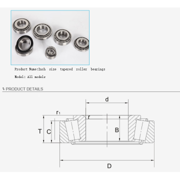 Roulement à rouleaux effilés de taille