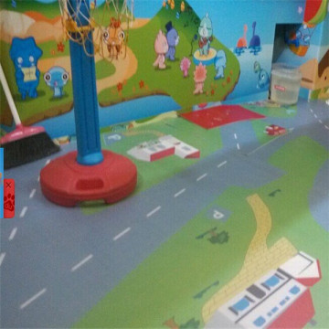 PVC hall commercial flooring/custom designs