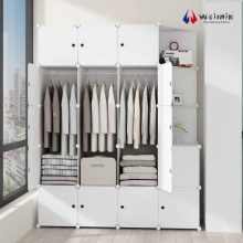 کمد لباس سفید براق با طراحی چند منظوره