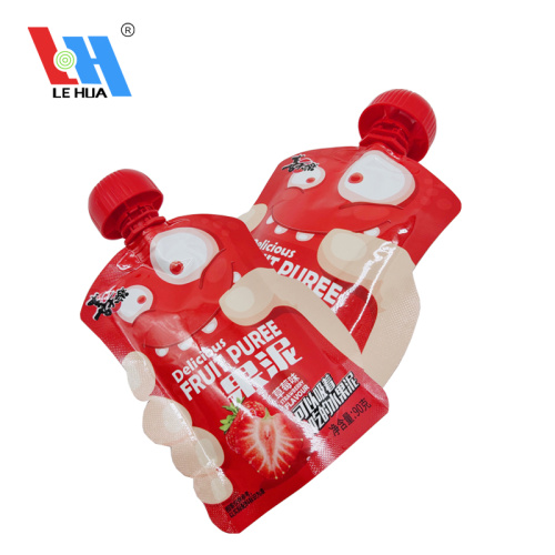 Resealable Nozzle Spout Bags Pouches Packaging For Juice