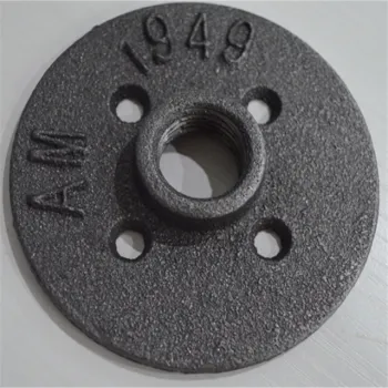 1 Inch Malleable Threaded Floor Flange Iron Pipe Fittings Mounted Flange