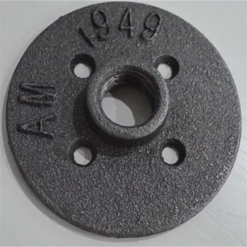 1 Inch Malleable Threaded Floor Flange Iron Pipe Fittings Mounted Flange