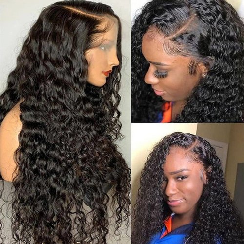 Pre Plucked deep curly lace front wig,Wholesale Transparent Hd Lace Wig Vendor,Pre Plucked Transparent deep curly lace front wig