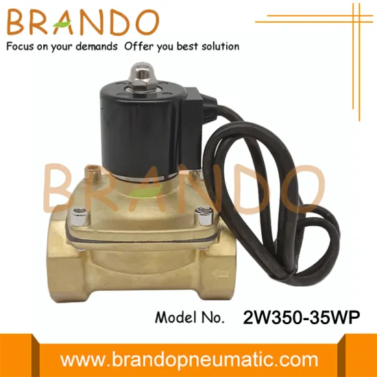 1-1/4'' IP67 Waterproof Normally Closed Brass Solenoid Valve