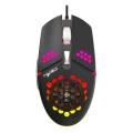 8000dpi Wired Hole Gaming Mouse med fläktprogrammering