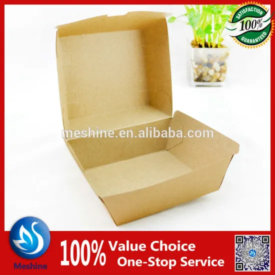 Heavy quality burger box kraft paper