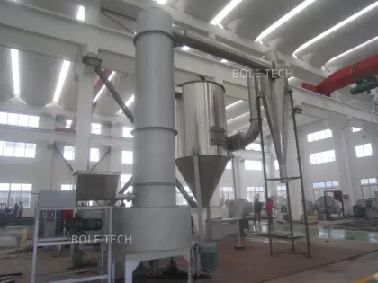 Starch spin flash dryer for food industry