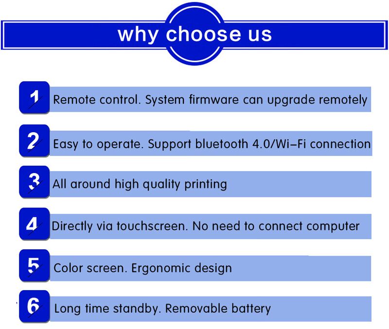 Handheld inkjet printer advantages