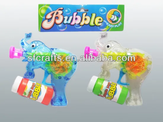 Good Gift Friction Power Bubble Gun Toy With Light