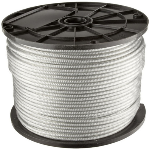 PVC coated stainless wire rope 316 1x19 3-5mm