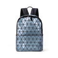 Custom Latest geometric backpack diamond lattice travel bag waterproof backpack for school​new fashion geometric backpack