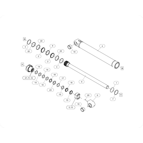 Hydraulic Shovel 6030 Flange 464-0792/4640792