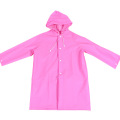 PEVA rain poncho recycle raincoat with buttons