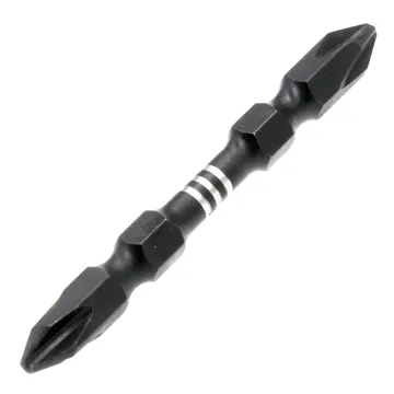 Double-Head Magnetic Hex Screwdriver Bit Set: PH2 Philip and Impact-Suitable S2 Steel
