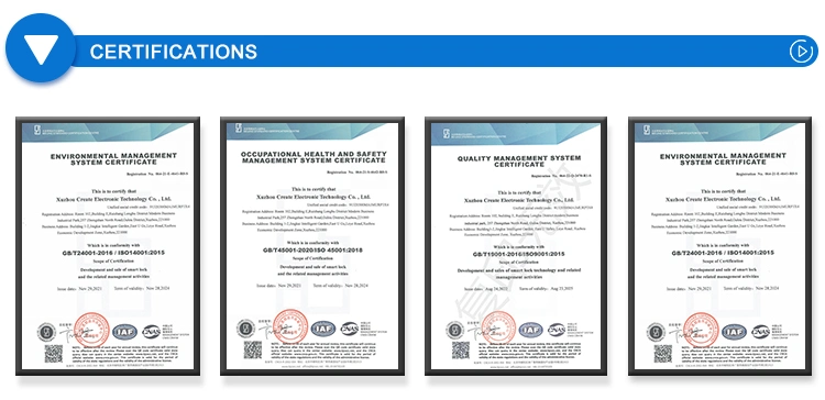 IP67 Identificación de huellas dactilares recargable Identificación de contraseña Pantalla visual Autorización remota Autorización de voz de voz Bluetooth NB IoT 4G Urge