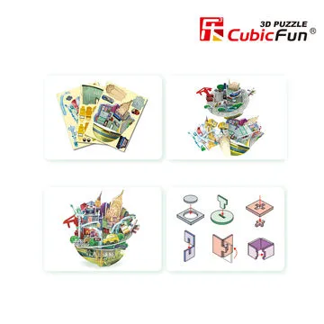 Paper Craft Model with New Tork Cityscape Design