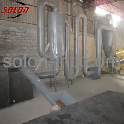 Hot airflow pipe dryer / sawdust drying machine