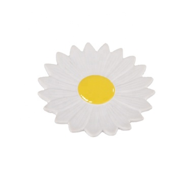 Handmade Small Flower Pattern Ceramic Jewelry Dish